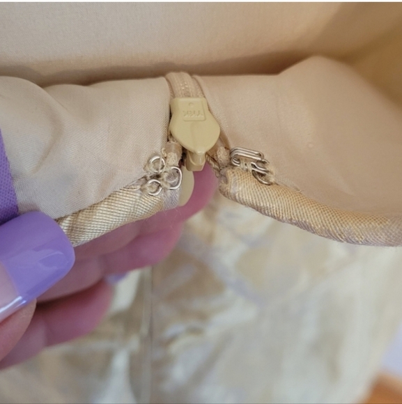 NWT VIVIENNE TAM Linen Silk Dress Size 4 Champaign - Picture 5 of 9